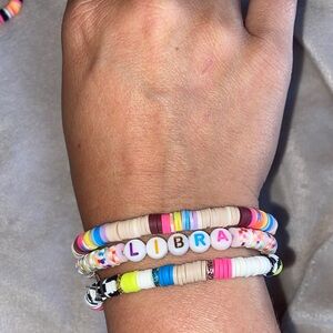 Colorful Beaded Bracelets Set **libras** M/L wrist size